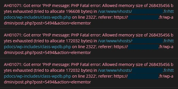 Illustration: PHP tried to allocate memory_limit