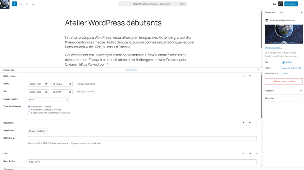 Description Gutenberg Native